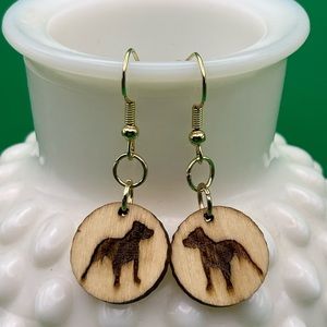 Handcrafted Pit-bull Earrings